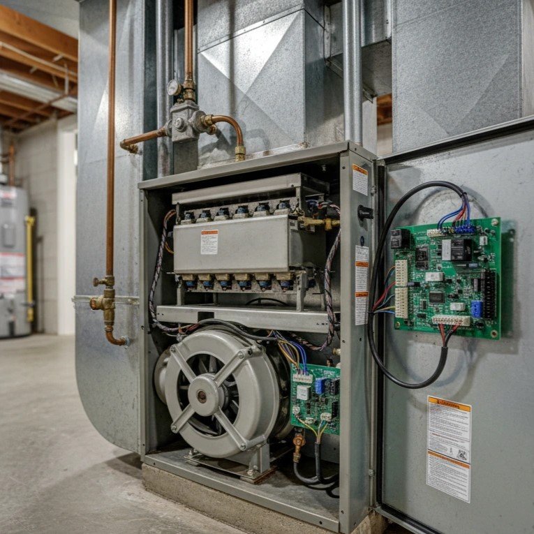 George, owner of GKR HVAC, providing expert furnace installation in Brooklyn.